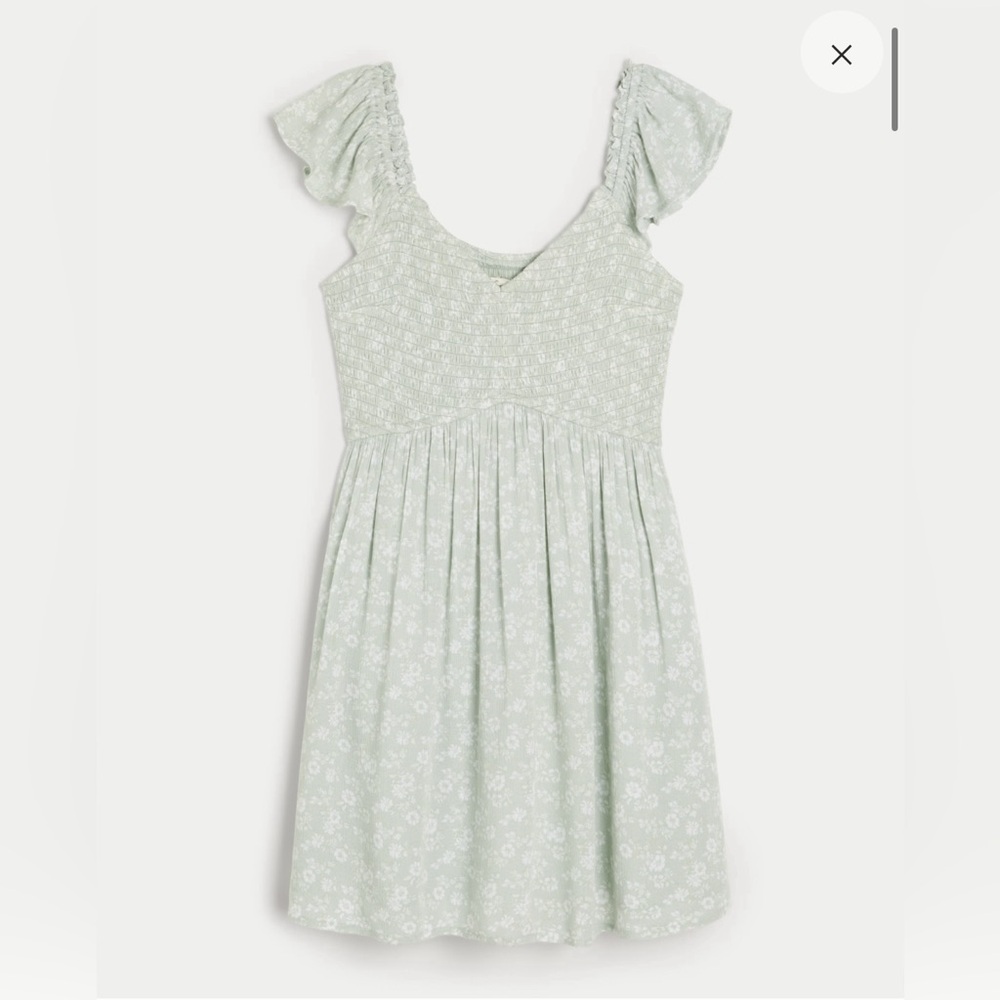 Hollister Smocked Flutter Sleeve Skort Dress